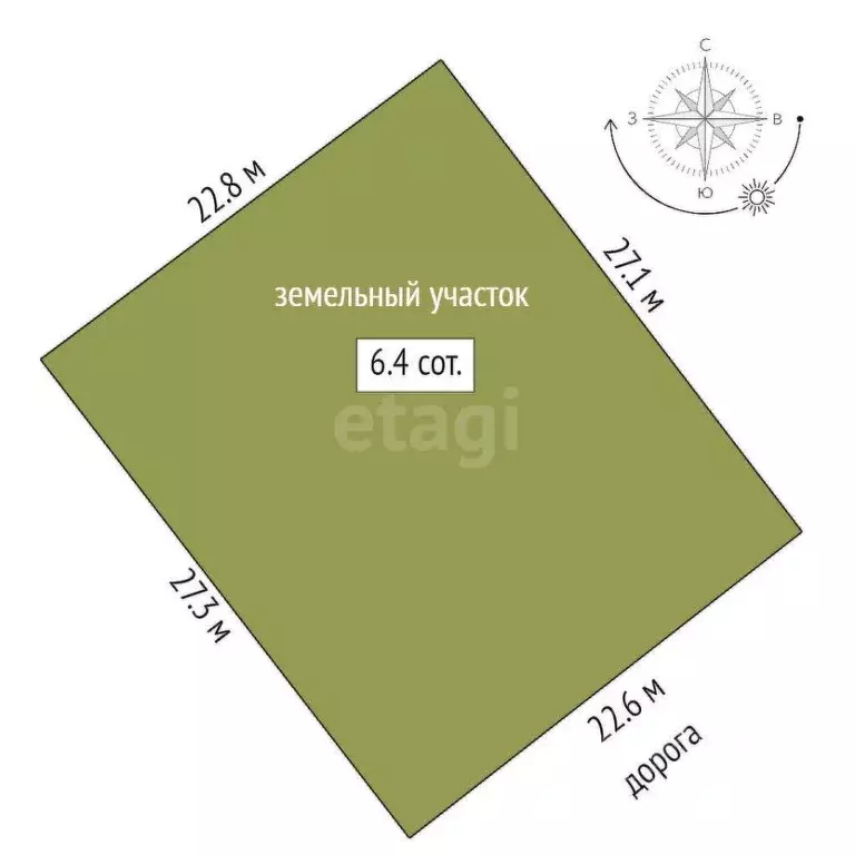 Участок в Ростовская область, Аксайский район, Старочеркасская ст-ца ... - Фото 1