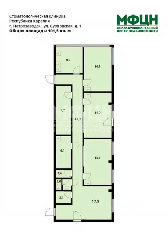 Помещение свободного назначения в Карелия, Петрозаводск Суоярвская ... - Фото 2