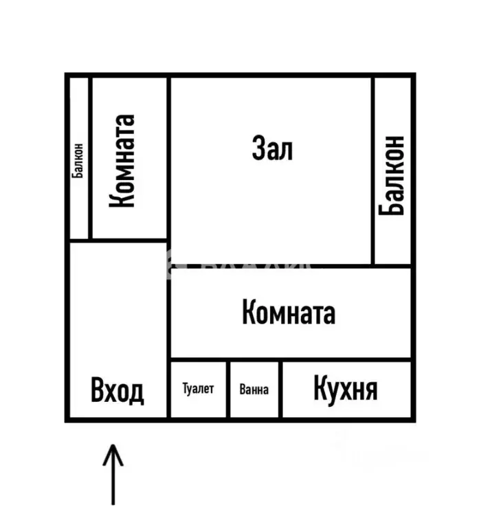 3-к кв. Московская область, Одинцово Вокзальная ул., 1 (56.4 м) - Фото 2