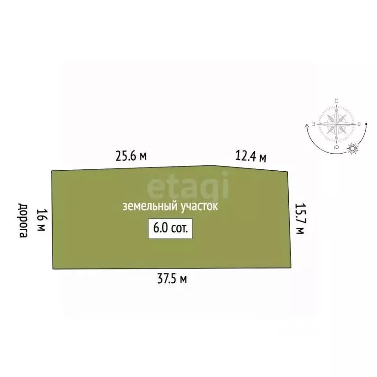 Участок в Крым, Симферополь ул. 36-я Коллективных Садов (6.0 сот.) - Фото 1