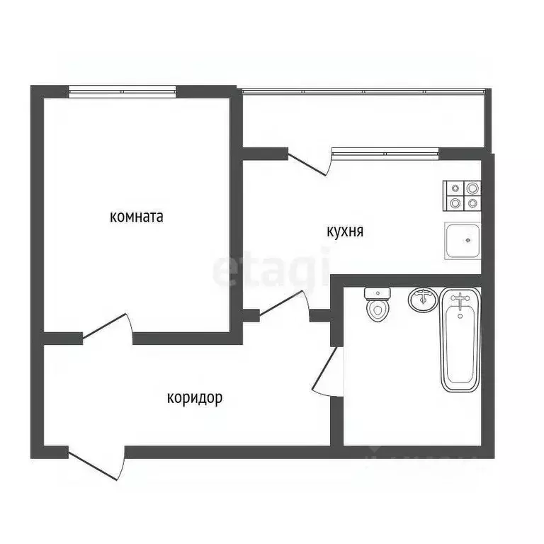 1-к кв. Воронежская область, Воронеж ул. 45-й Стрелковой Дивизии, 226В ... - Фото 1