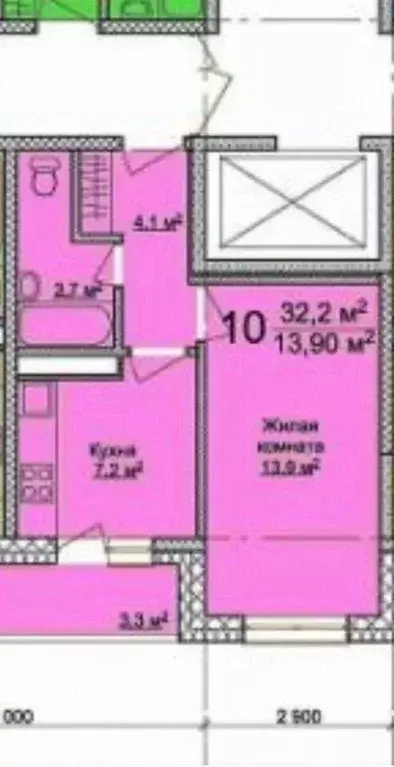 1-к кв. Краснодарский край, Анапа Парковая ул., 64к4 (33.0 м) - Фото 2