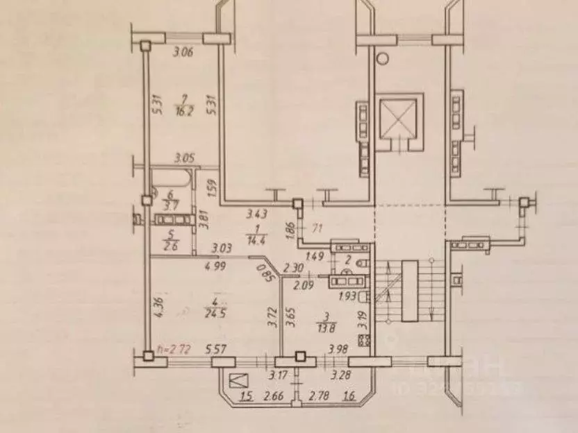 2-к кв. Псковская область, Псков Юбилейная ул., 32 (82.8 м) - Фото 2
