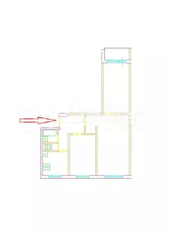 3-к. квартира, 60 м, 9/9 эт. - Фото 0