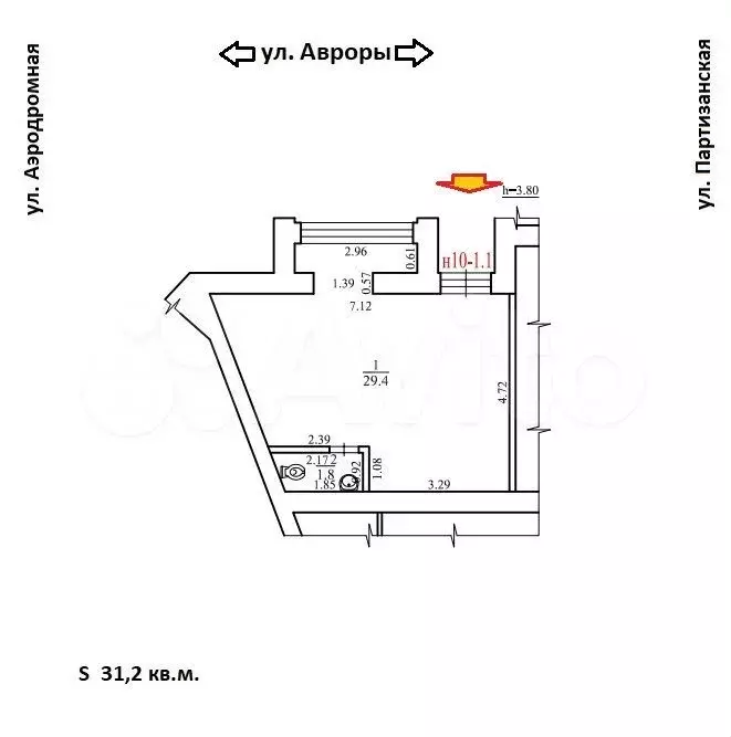 Торговое помещение «в двух шагах  от трк «Аврора - Фото 0
