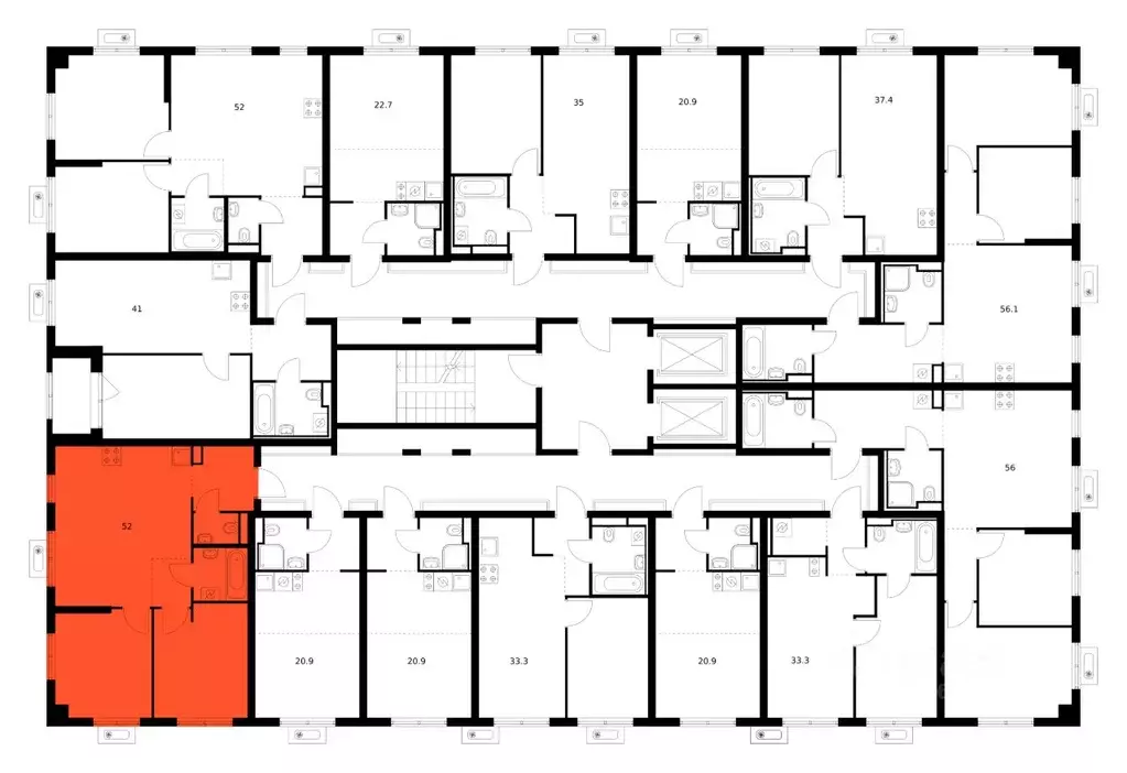 2-к кв. Ленинградская область, Всеволожский район, Заневское городское ... - Фото 2