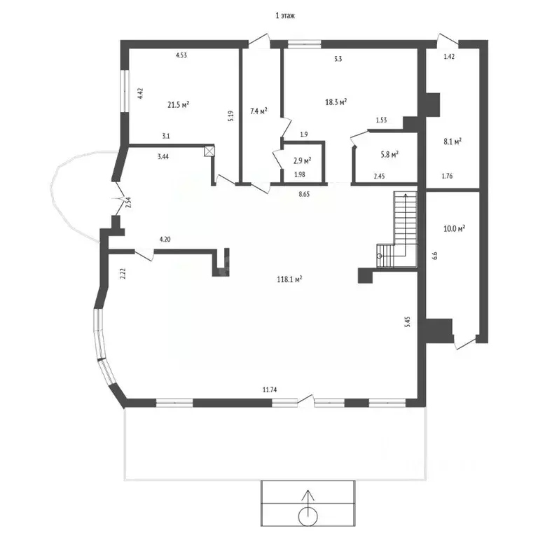 Дом в Крым, Ялта ул. Кедровая, 7 (800 м) - Фото 2