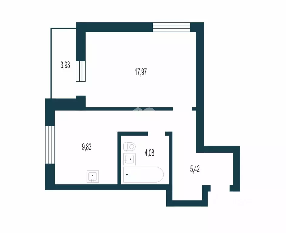 1-к кв. Новосибирская область, Новосибирск ул. Державина, 92/3 (41.1 ... - Фото 2