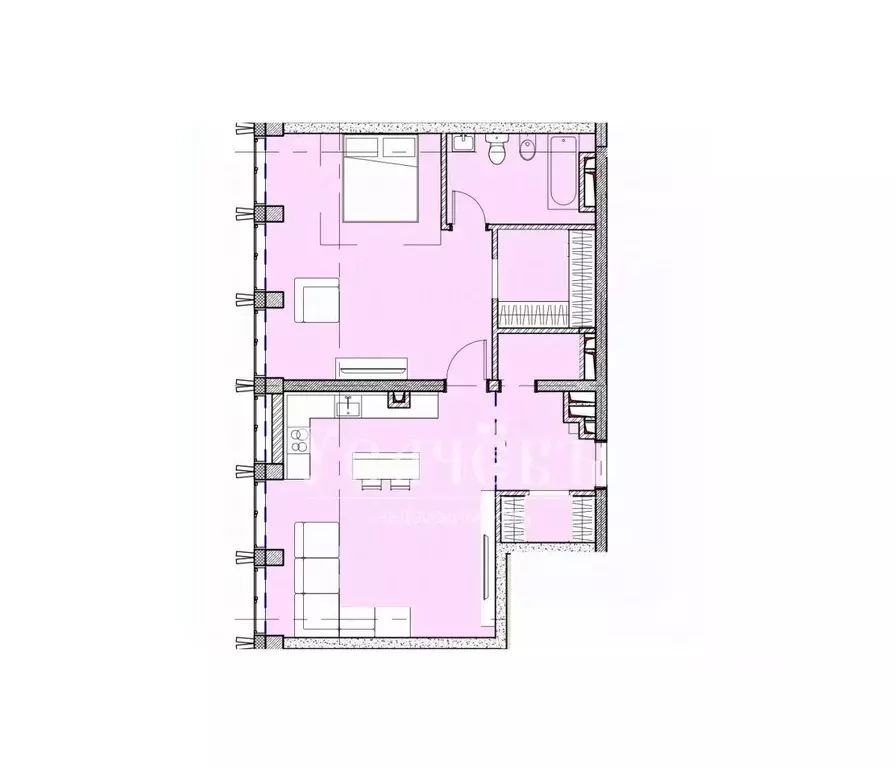 2-к кв. Москва Дружинниковская ул., 15А (75.0 м) - Фото 2