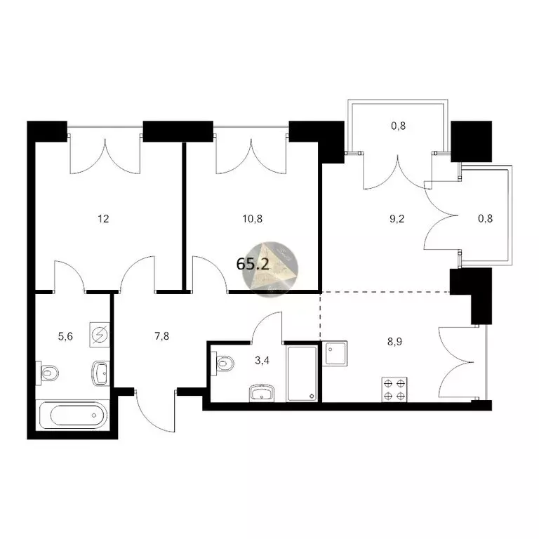 2-комнатная квартира: Санкт-Петербург, набережная Обводного канала, ... - Фото 1