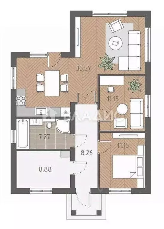 Дом в Калининградская область, Гурьевский муниципальный округ, пос. ... - Фото 2