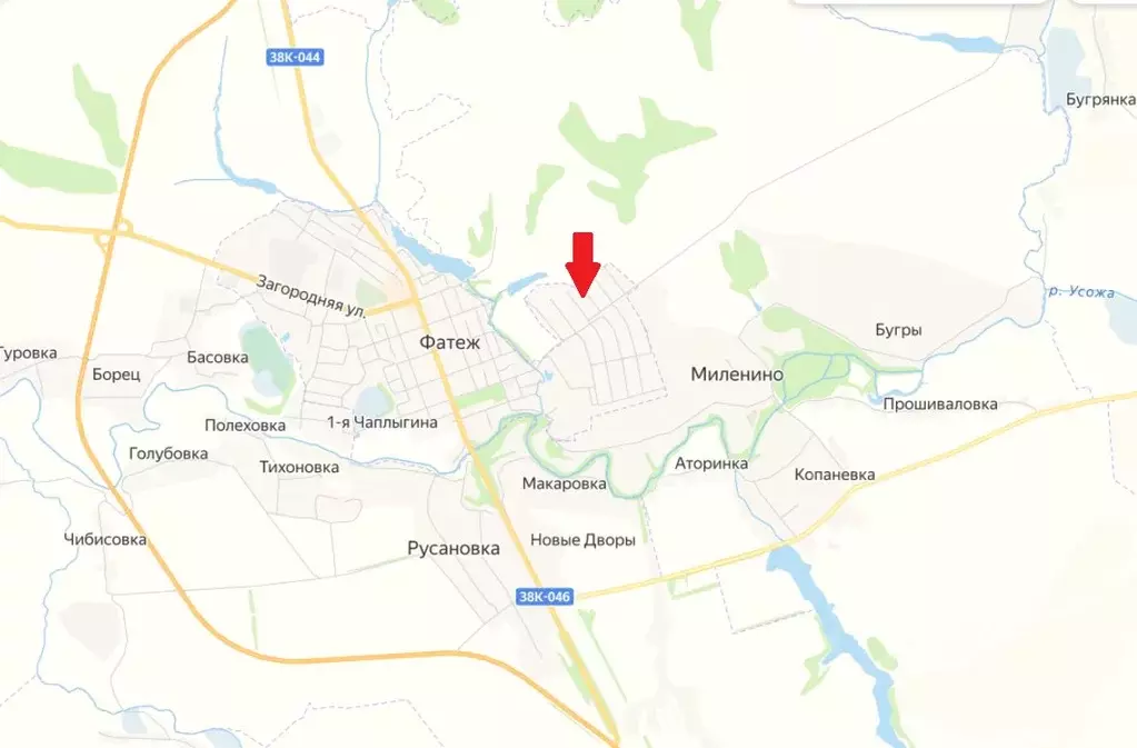 Участок в Курская область, Фатеж ул. Есенина (15.0 сот.) - Фото 0