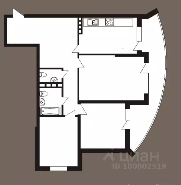 Свободной планировки кв. Саратовская область, Энгельс Пристанская ул., ... - Фото 2