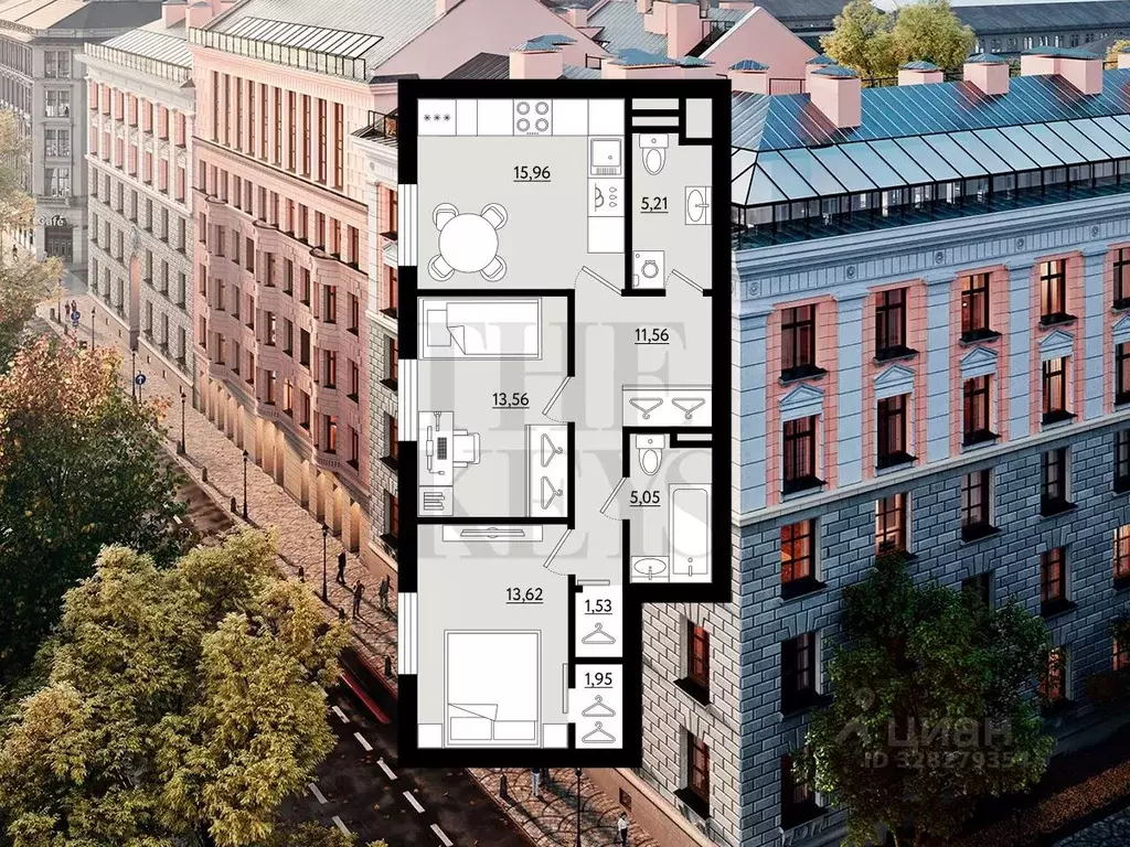 2-к кв. Санкт-Петербург просп. Малый Петроградской стороны, 79-81-83 ... - Фото 1