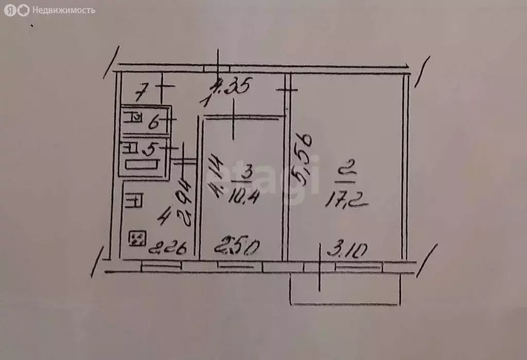 2-комнатная квартира: Липецк, улица Филипченко, 12/2 (44.4 м) - Фото 0
