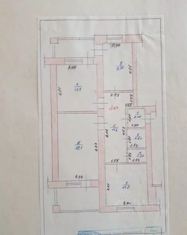 3-к кв. Нижегородская область, Бор ул. Луначарского, 202 (77.5 м) - Фото 2