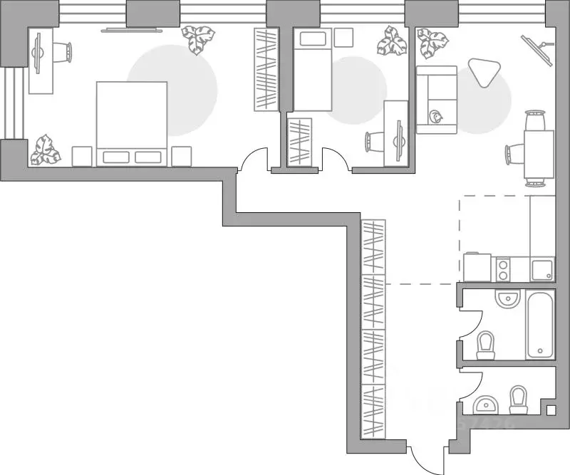 2-к кв. Москва Дубининская ул. (75.9 м) - Фото 1