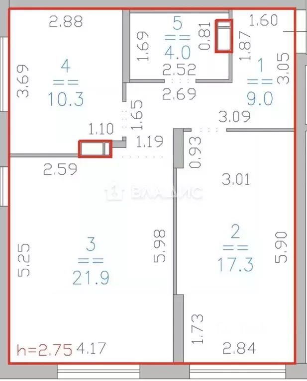 2-к кв. Нижегородская область, Нижний Новгород ул. Героя Советского ... - Фото 2