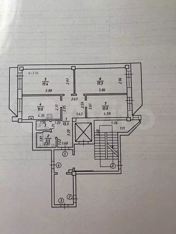 3-к. квартира, 90 м, 2/9 эт. - Фото 0