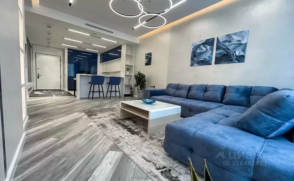 2-к кв. Москва 1-й Красногвардейский проезд, 22с2 (66.0 м) - Фото 0