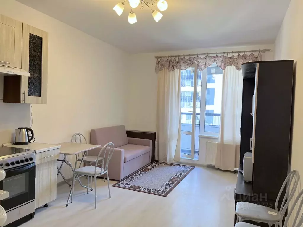 Студия Санкт-Петербург ул. Верхне-Каменская, 9к1 (26.0 м) - Фото 2