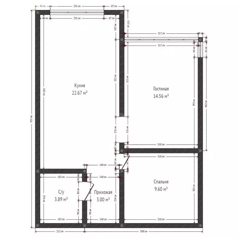 2-комнатная квартира: Каспийск, Каспийское шоссе, 16 (50 м) - Фото 1