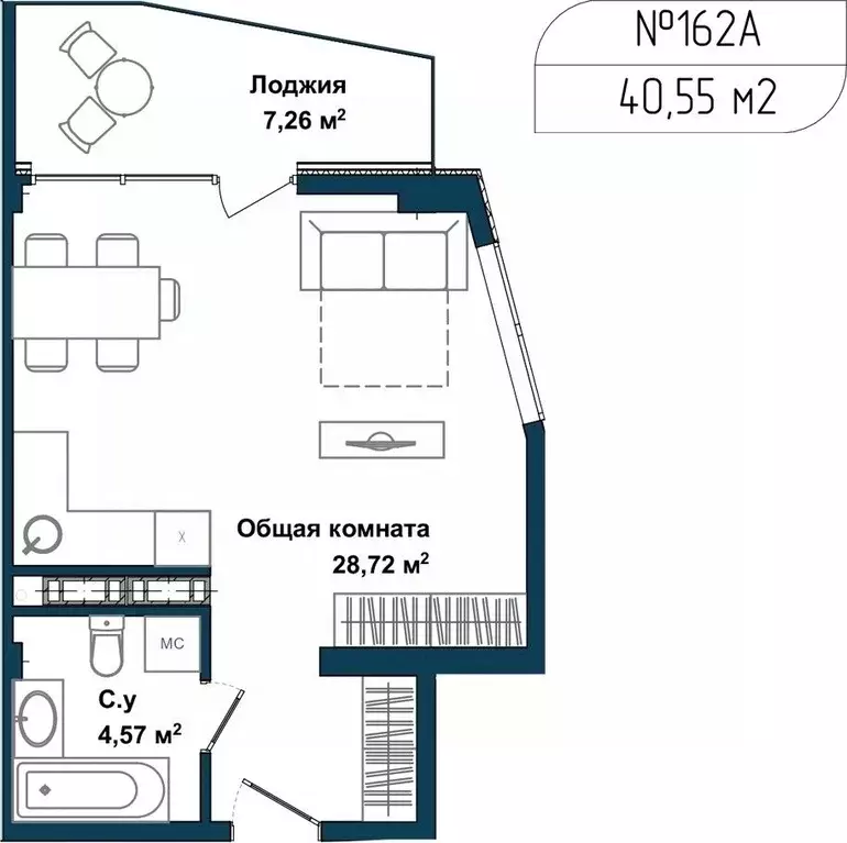 1-к кв. Севастополь ул. Летчиков, 10 (40.0 м) - Фото 0