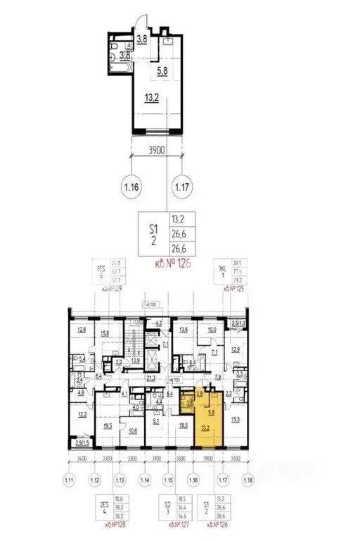 Квартира-студия: Москва, Аэроклубная улица, 8А (26.6 м) - Фото 1