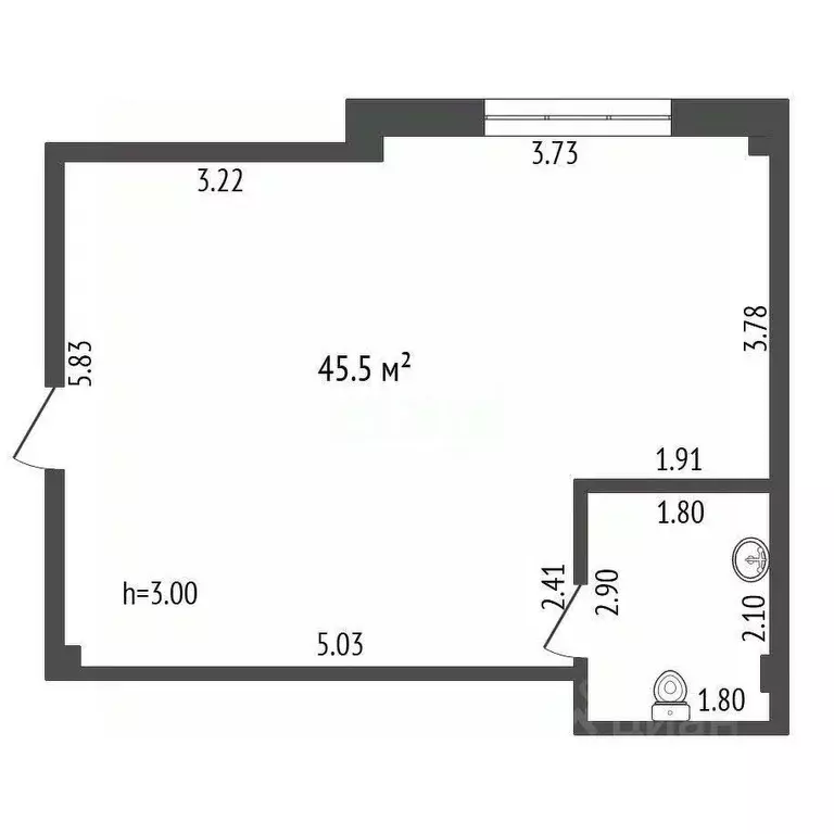 Торговая площадь в Севастополь ул. Тараса Шевченко, 49 (45 м) - Фото 2