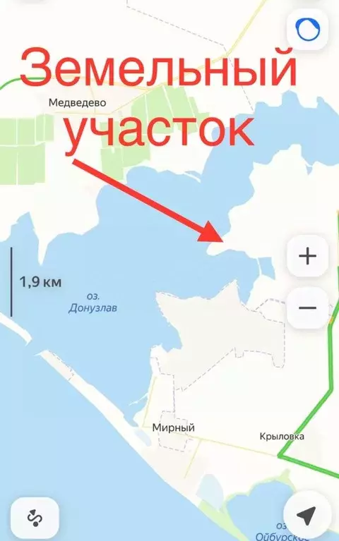 Участок в Крым, Сакский район, с. Штормовое  (1.0 га.) - Фото 2