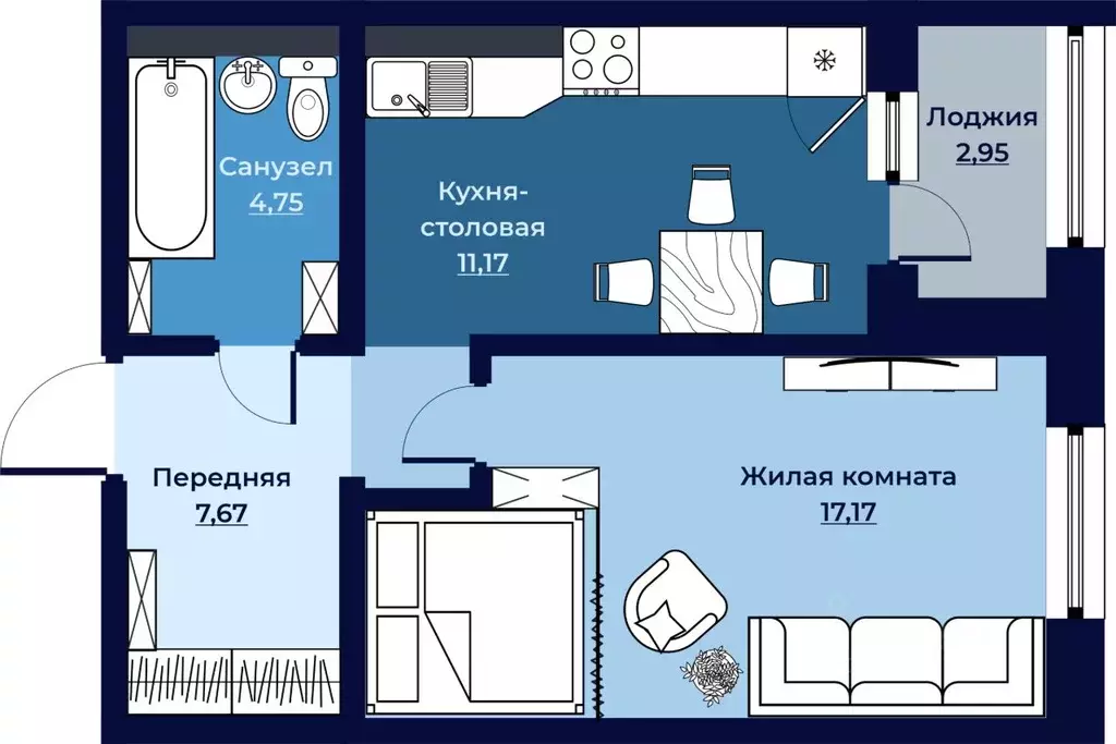 Свободной планировки кв. Камчатский край, Петропавловск-Камчатский ... - Фото 1