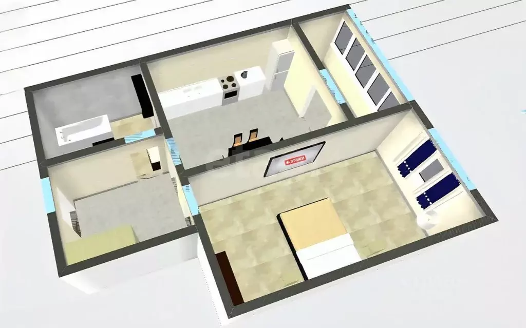 1-к кв. Ставропольский край, Ставрополь Крупской пер., 29/1 (40.3 м) - Фото 2