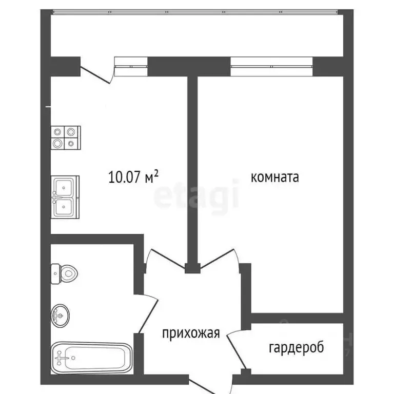 1-к кв. Смоленская область, Руднянский муниципальный округ, д. ... - Фото 1