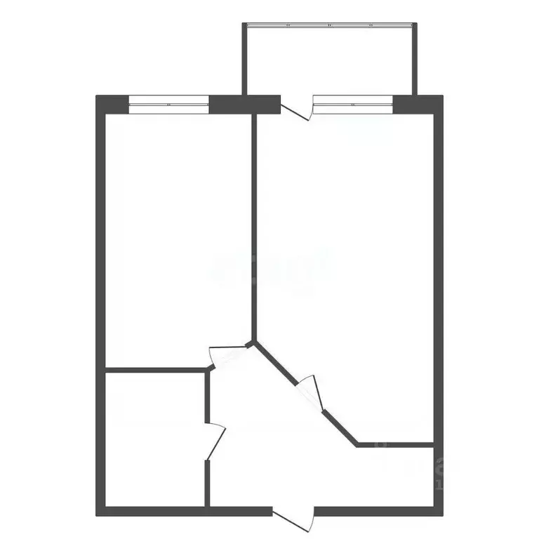 1-к кв. Калужская область, Совхоз Боровский с/пос, д. Кабицыно ул. ... - Фото 2