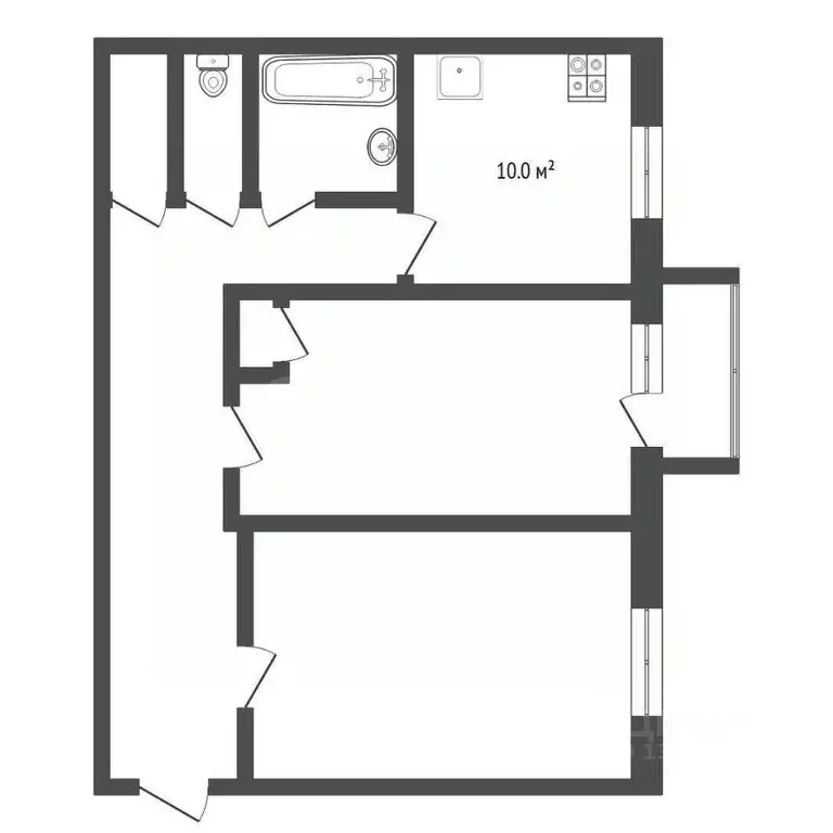 2-к кв. Тюменская область, Тюмень ул. Ленина, 71 (56.7 м) - Фото 2