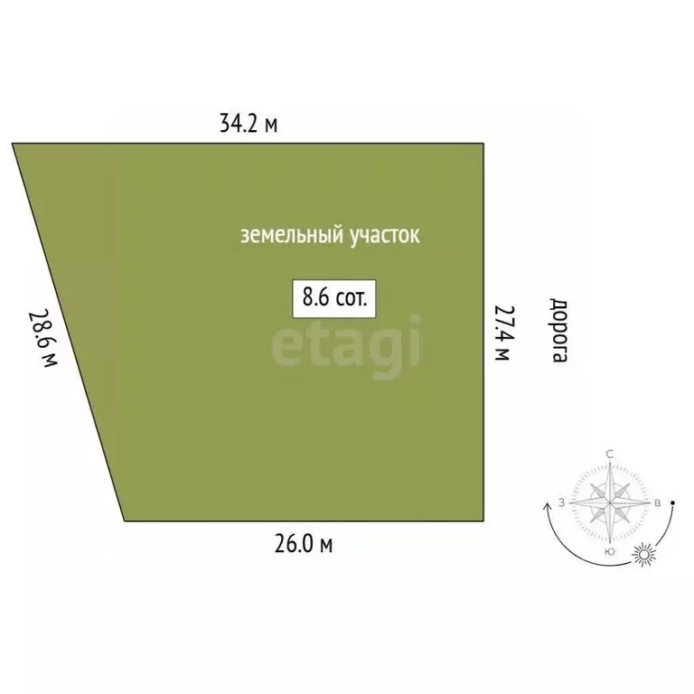 Участок в Тюменская область, Тюменский муниципальный округ, д. ... - Фото 1