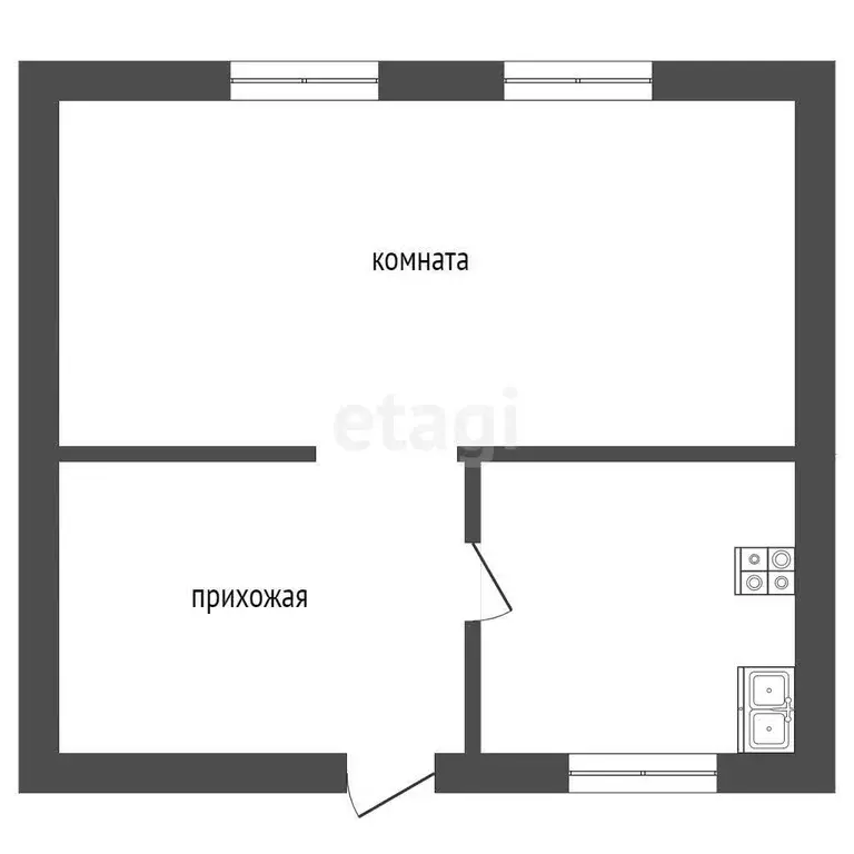 Дом, 25.6 м - Фото 1