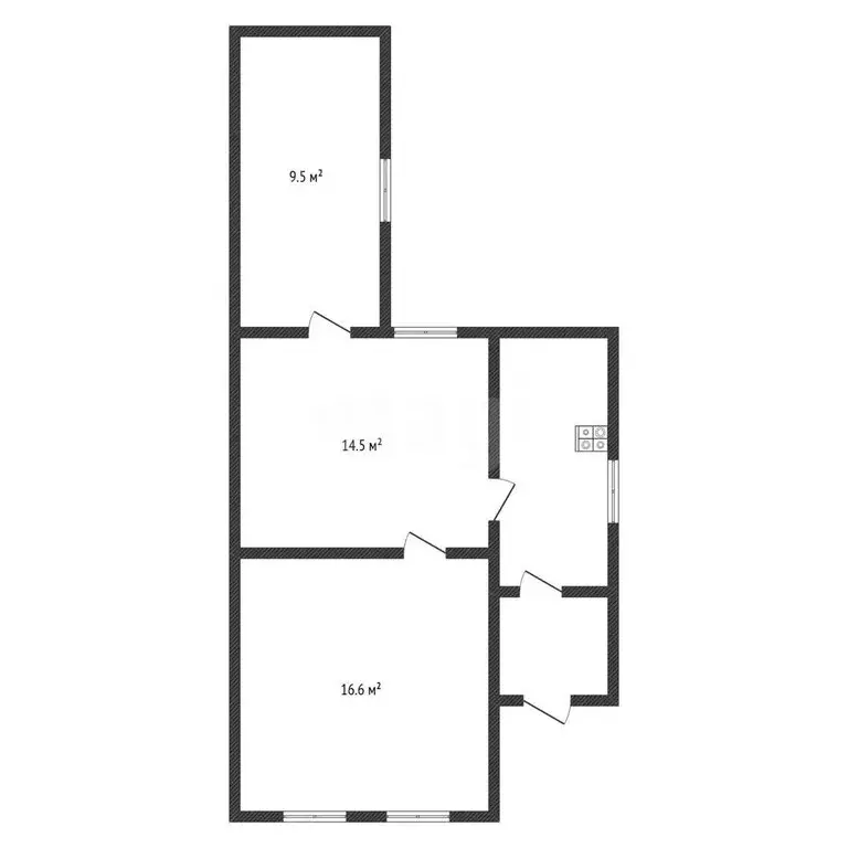 Дом в Черкесск, 1-я Подгорная улица (47.3 м) - Фото 2