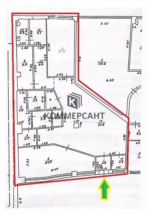 Торговая площадь в Нижегородская область, Дзержинск ул. Бутлерова, 3 ... - Фото 1