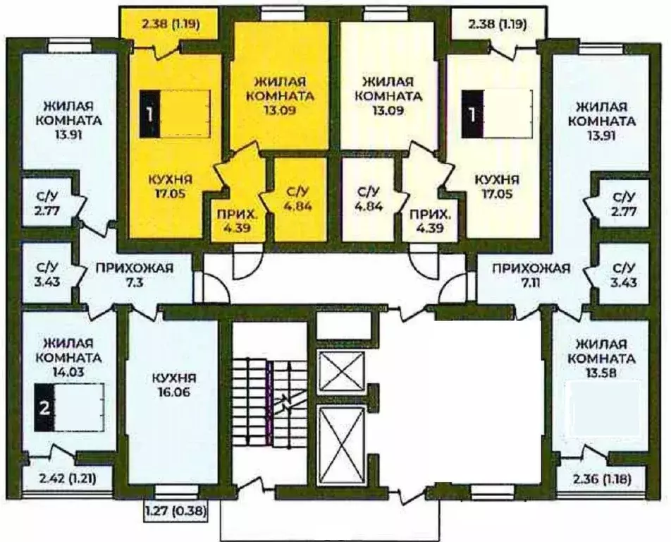 1-к кв. Оренбургская область, Оренбург Гранд Парк жилой комплекс ... - Фото 2
