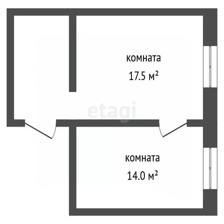 2-к кв. Костромская область, Кострома ул. Ново-Полянская, 7 (30.0 м) - Фото 1