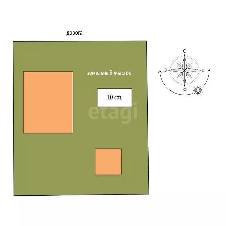 Дом в Крым, Сакский район, с. Орехово пер. Северный (148 м) - Фото 1