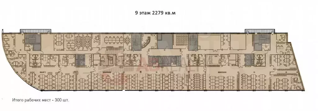 Два офисных этажа 4558 м А класс - Фото 0