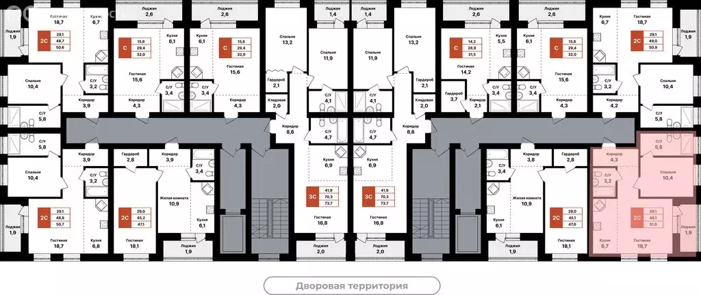 2-комнатная квартира: Уфа, улица Даяна Мурзина, 5/1 (51 м) - Фото 1