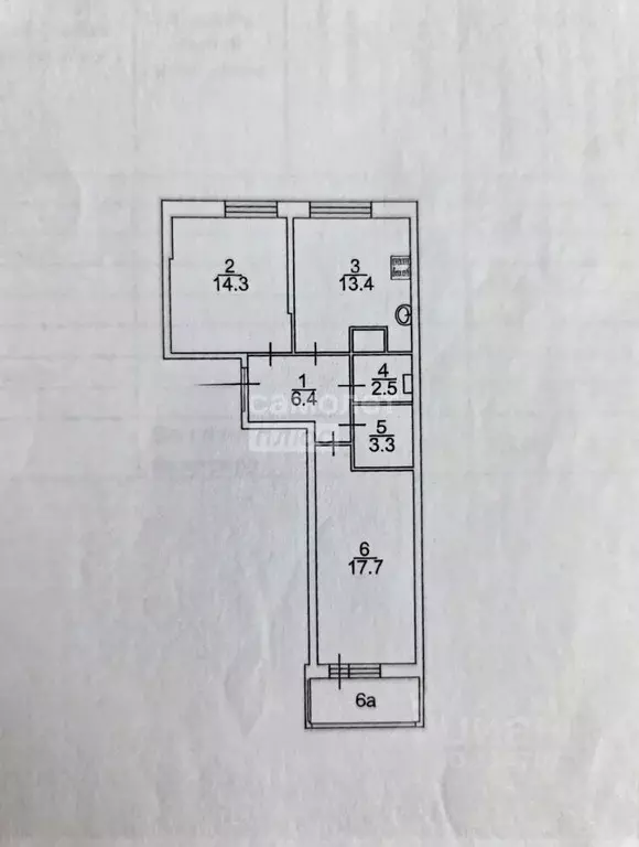 2-к кв. Московская область, Красногорск бул. Космонавтов, 11 (59.8 м) - Фото 2