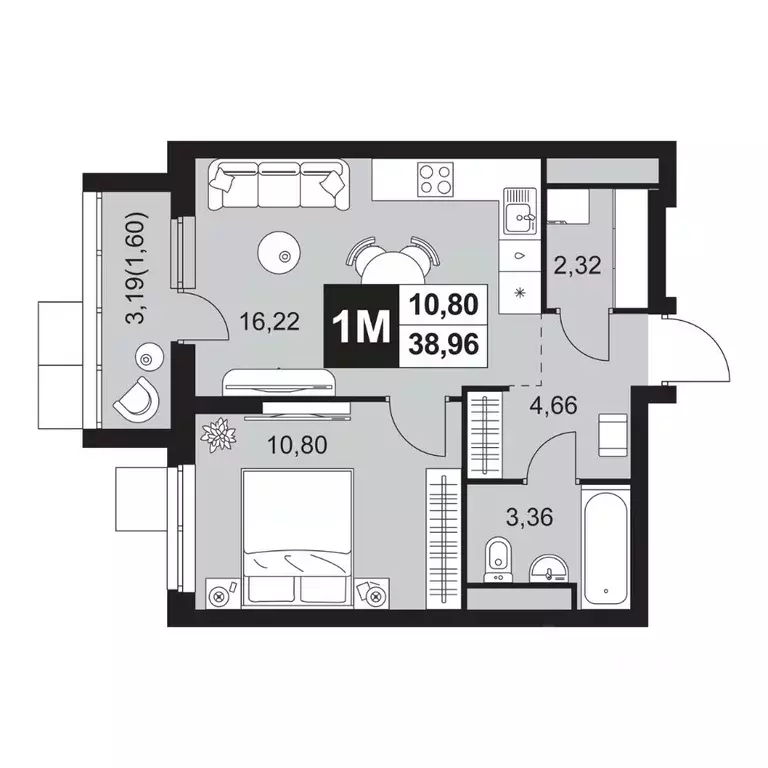 2-к кв. Пензенская область, Пенза Тепличный мкр, Прованс жилой ... - Фото 1
