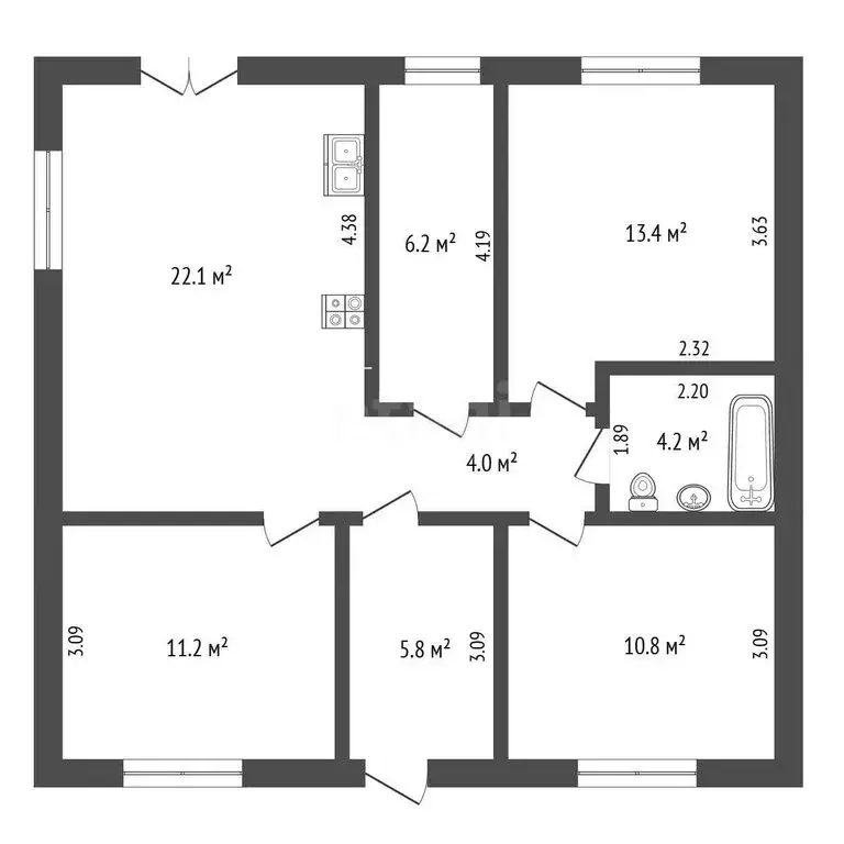 Дом в Тюмень, садоводческое некоммерческое товарищество Нефтяник, ... - Фото 1