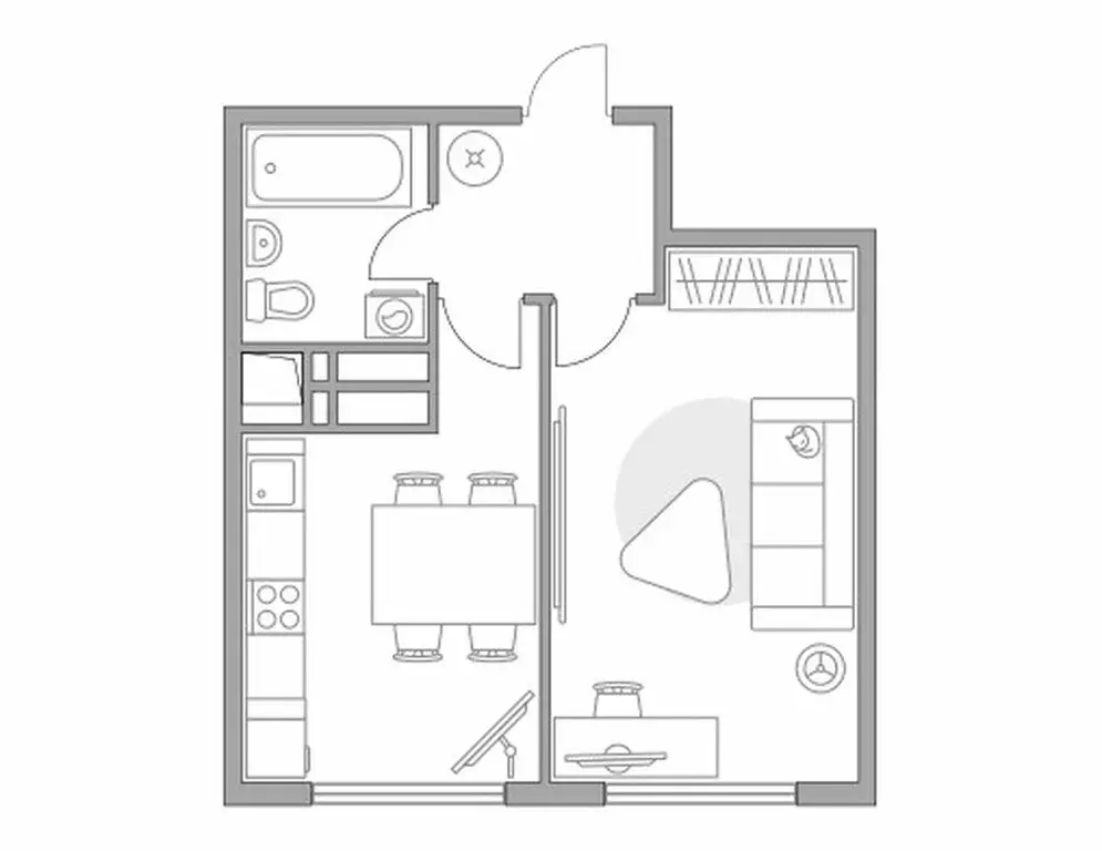 1-комнатная квартира: Долгопрудный, Заводская улица, 1 (32.6 м) - Фото 0