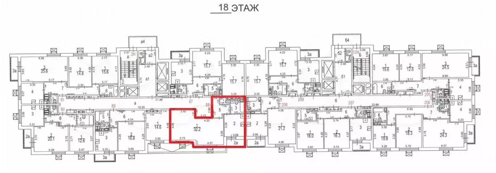 Аукцион: 1-к. квартира, 53 м, 18/22 эт. - Фото 1