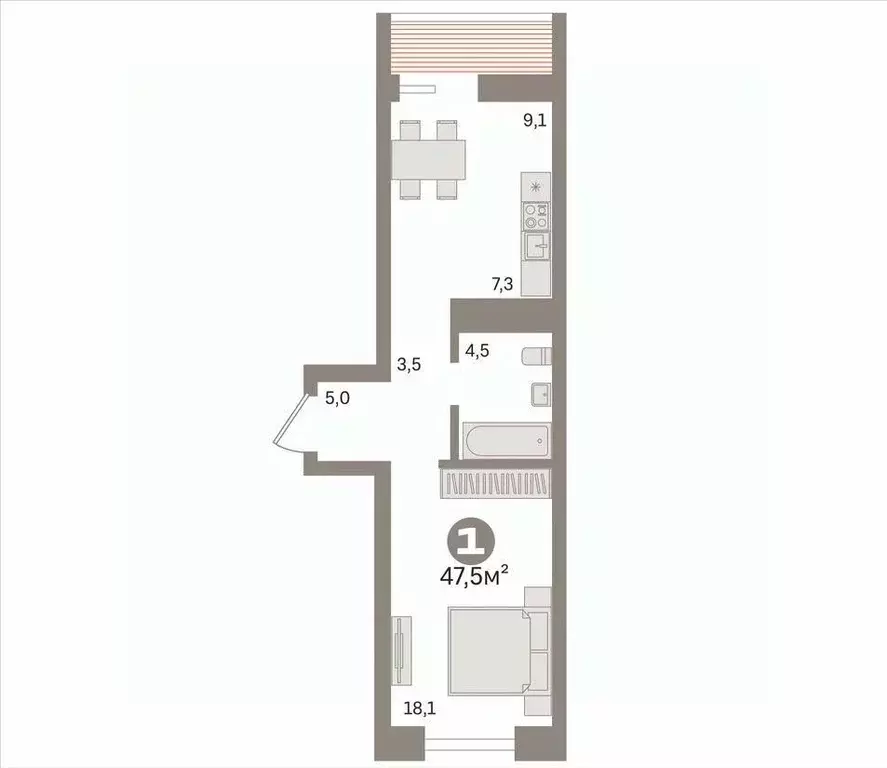 1-к кв. Новосибирская область, Новосибирский район, Краснообск рп, 3-й ... - Фото 2